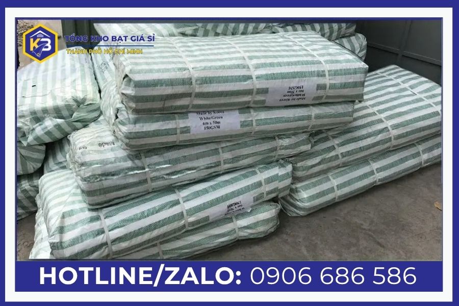 Báo giá bạt sọc xanh trắng giá tốt trên thị trường hiện nay