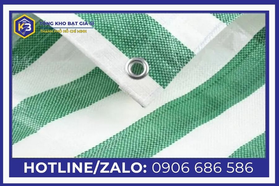 Bạt sọc trắng xanh giá tốt tại Kho Bạt Giá Sỉ