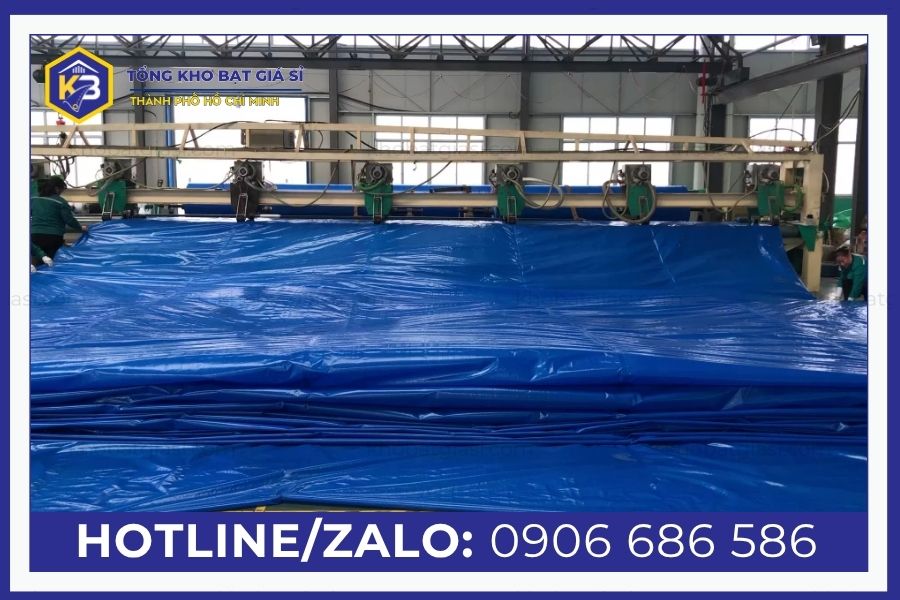 Dịch vụ gia công bạt xanh dương tím