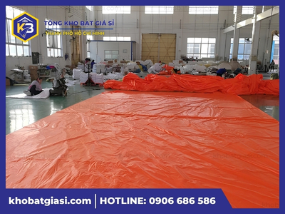 Gia công bạt xanh cam theo yêu cầu