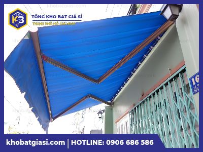 Thi công mái hiên di động