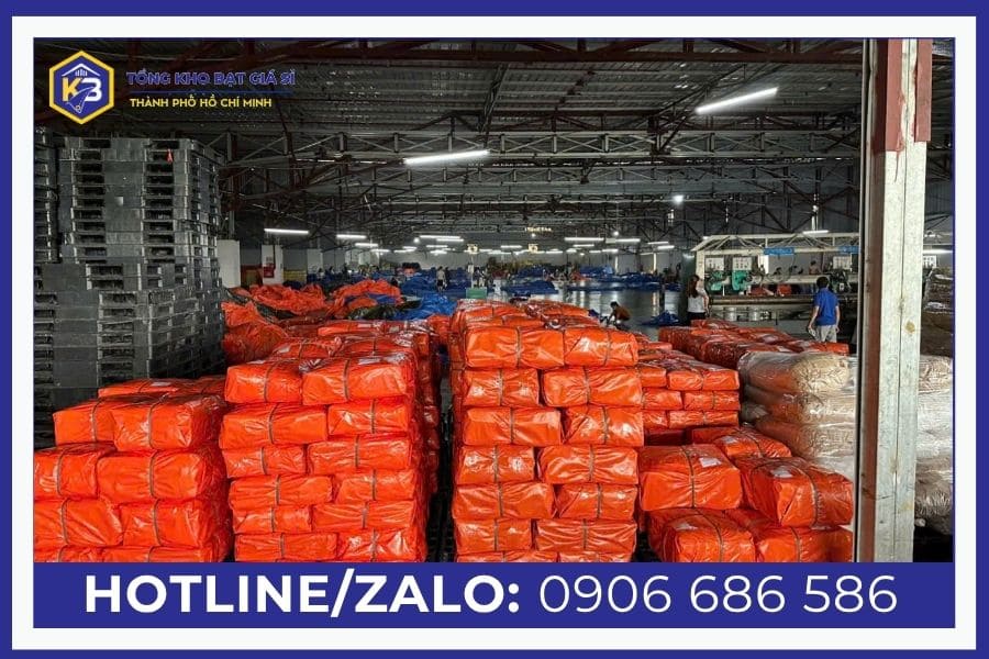 Kho bạt giá sỉ cung cấp bạt làm bể nuôi ếch